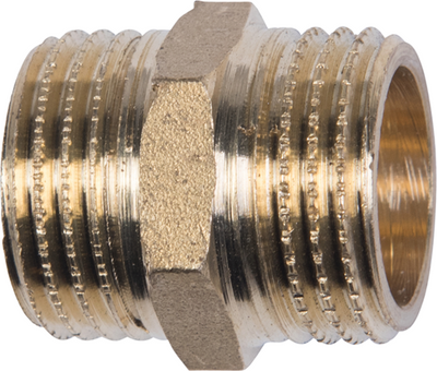Cornat brass ms double nipple mm 3 8 - t396600