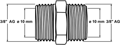 Giunto a morsetto Cornat ch dritto 3 8mx10mm - tec5814041