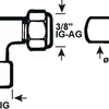 Cornat klemkoppeling ch knie 3 8vx10mm - tec582004