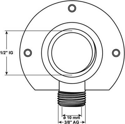 Cornat morsetto aggancio ch piastra muro 1 2vx10 - tec5826141