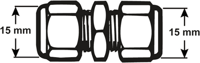 Cornat raccordo a compressione ms calza 15x15mm - tec583460