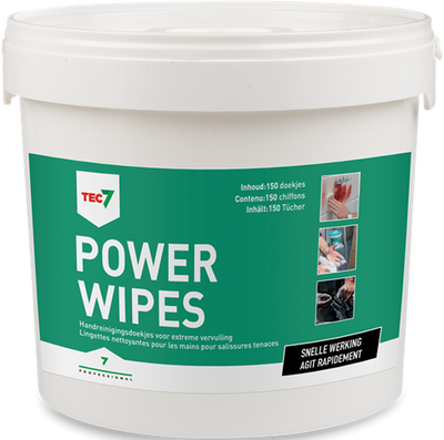 Tec7 powerwipes cleaning wipes 150 wipes - 467035000