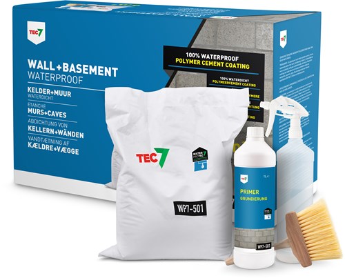 Tec7 wp7-501 basamento + set impermeabile a muro 10kg + 1l - 602090000