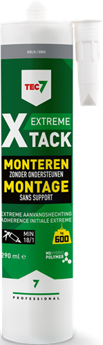 Kit de montaje rápido de cartucho Tec7 x-tack 290ml gris - 534535000