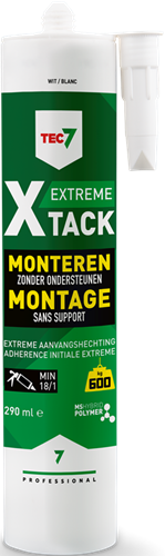 Tec7 x-tack patroon snelle montagekit 290ml wit - 534525000