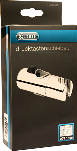 Pasador deslizante Cornat para barra de ducha 24,5 mm ch - tecb3455