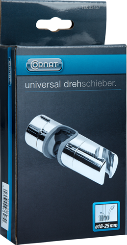 Pasador deslizante Cornat para barra de ducha 18-25 mm ch - tecb3457