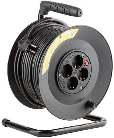 Avvolgicavo Technik h05 3x1,5qmm 50m nero - 1167274