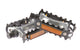pedales plataforma 9 16 pulgadas MTB plata