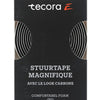 Tecora  e stuurlint magnifique carbon look, ø2.5x30mm, 2m,wit