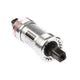 Eje de pedalier E 119 mm BSA acero aluminio plata