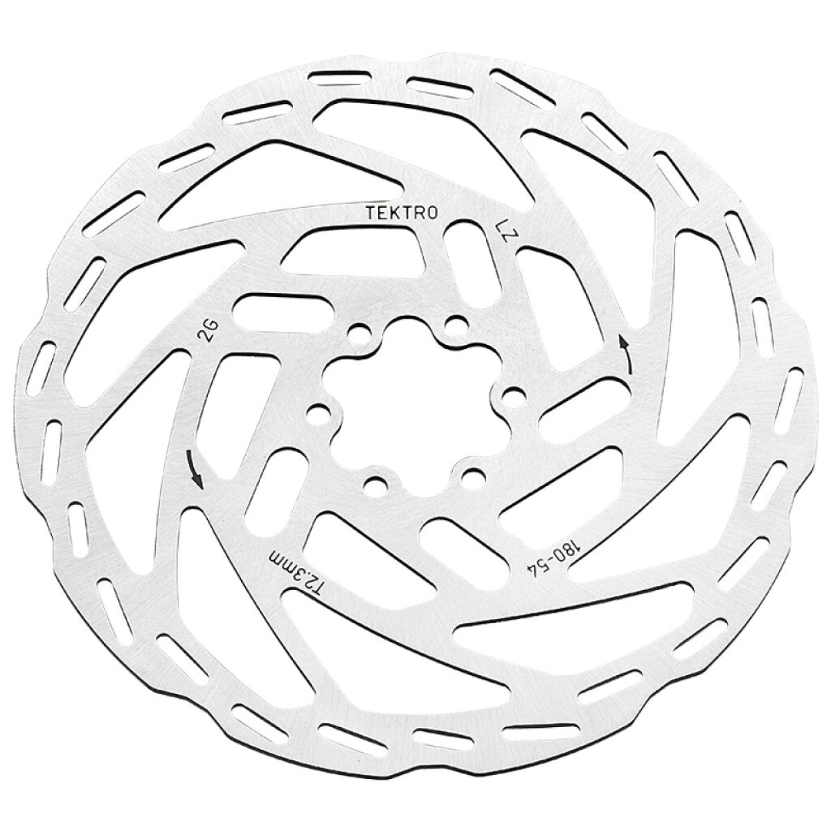 Rotore freno a disco tektro TR180-54 Ø180x2,3 mm, argento