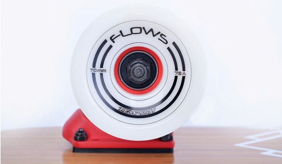Flusso di longboard 109 x 23 cm bianco bianco