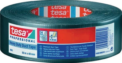 Cinta de tejido Tesa | plata | longitud 50 metros | ancho rueda 48 mm | 1 pieza - 04663-00007-02 04663-00007-02