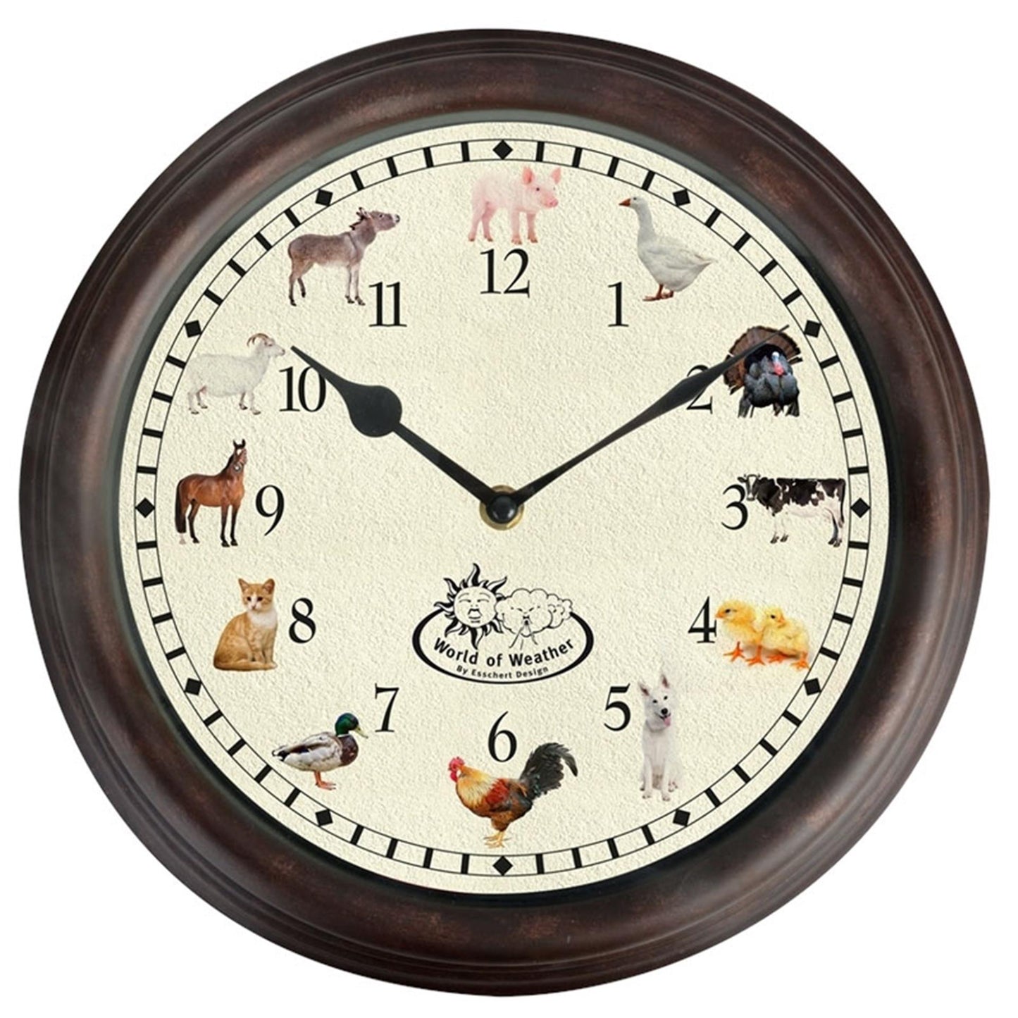 Esschert Design Esschert Design Klok con Farm Dieren Sounds