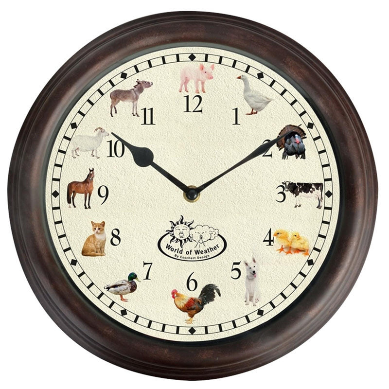 Esschert Design Esschert Design Klok con Farm Dieren Sounds