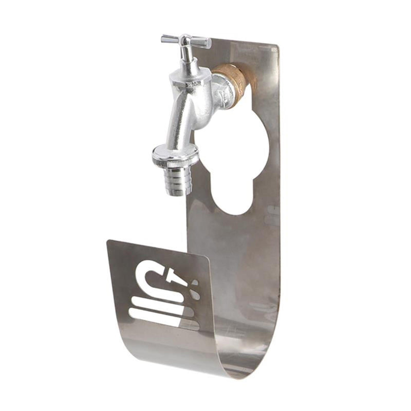 Rubinetto portagomma Esschert design in acciaio inox