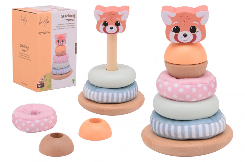 JoUeco the Wildies Stacking Tower con anelli morbidi