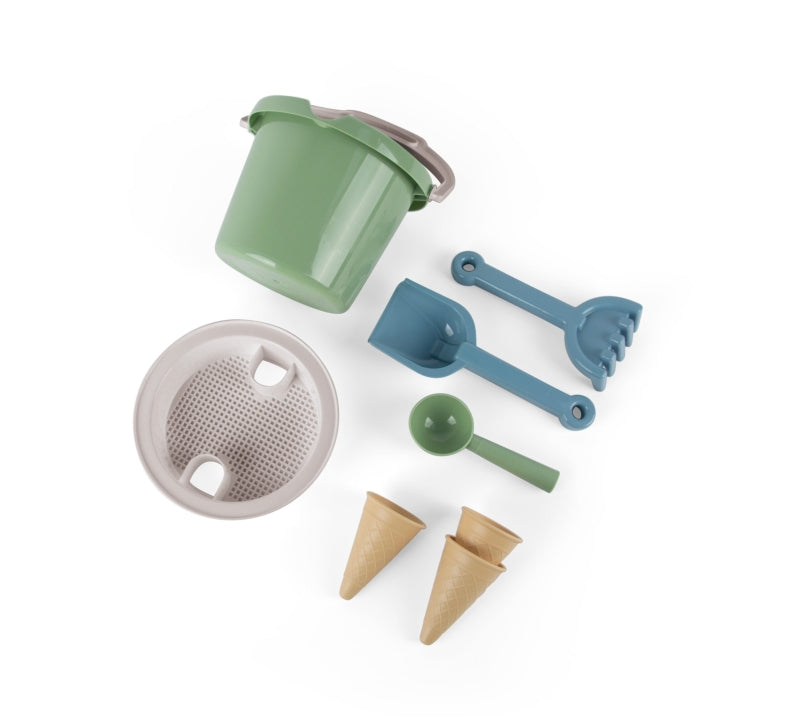 Dantoy thorbjorn - juego de cubos + conos de helado (verde)