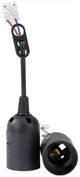 Portalampada Thorgeon e27 nero - attacco mobile - 6042641