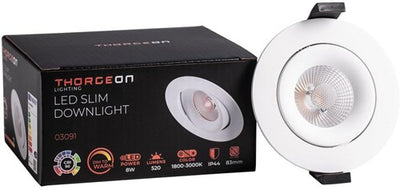 Enzo thorgeon led inbouwspot 8,2w dimtowarm 96mm rond verstelbaar wit - led4680