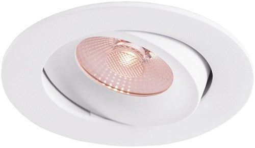 Thorgeon Faretto da incasso LED 8.2W dimtowarm 96mm rotondo orientabile bianco - LED4680