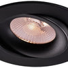 Foco empotrable LED Thorgeon 8,2W dimtowarm 96mm redondo orientable negro - LED4681