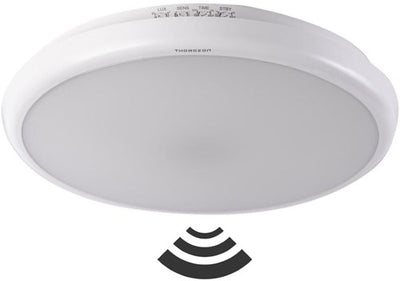 Enzo thorgeon led plafonniere 265mm wit 16w tri-white ip65 + sensor - 5017775