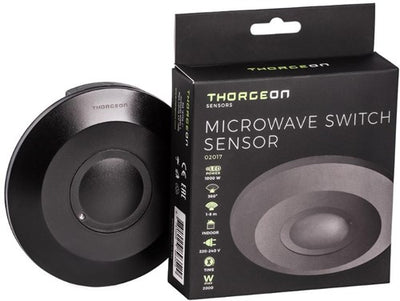 Sensore di movimento radar Thorgeon da soffitto a superficie 360 gradi nero - 3900541