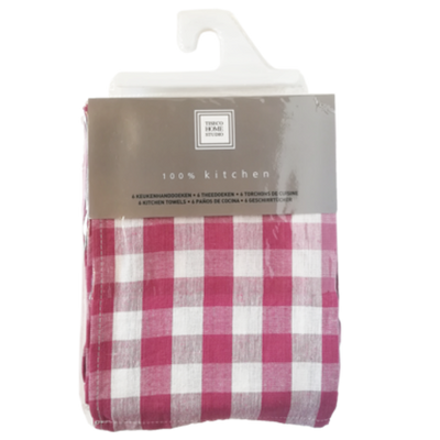 Paño de cocina Tiseco oro rosa 6 piezas