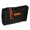 Traveller toilettas beauty bag zwart bruin 30cm x 20cm