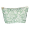 Traveller toilettas palm groen wit 30cm x 19.5cm