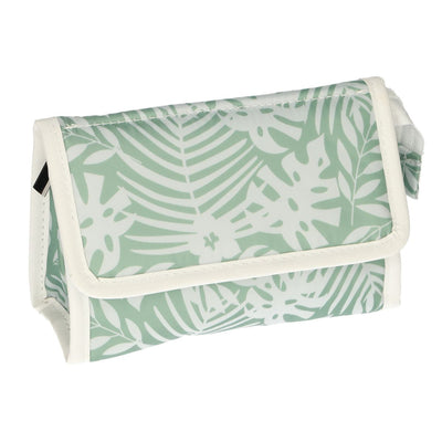 Foglie di borsa a specchio da viaggiatore verde bianco 16,5 cm x 11 cm