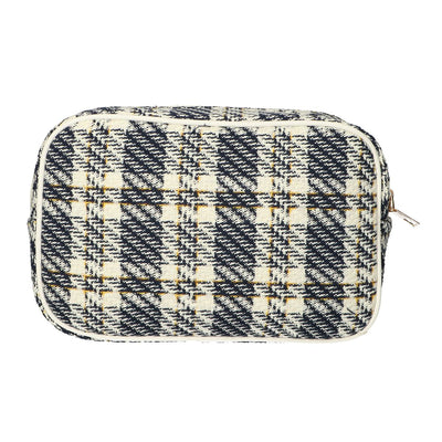 Finestra in tweed della scatola della borsa da toilette per viaggiatore 26x16cm