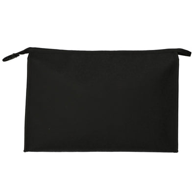 La borsa da toilette per viaggiatore strappa orizzontale nera 35x24 cm