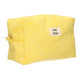 Neceser de viaje de rizo amarillo soleado 21,5 cm x 19 cm