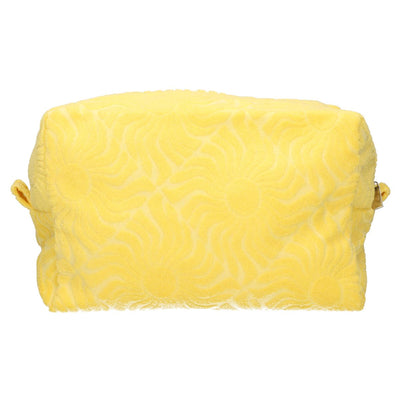 Traveler toiletry bag terry cloth sunny yellow 21.5cm x 19cm