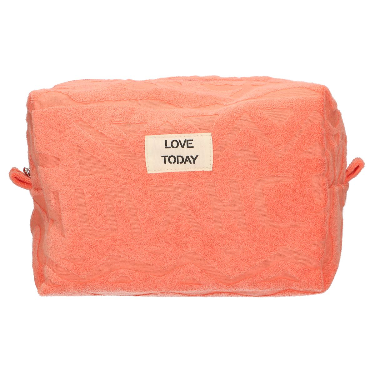 Beauty case da viaggio in spugna rosa sole 21,5 cm x 19 cm