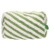 Neceser de viaje rizo raya verde 23cm x 13cm