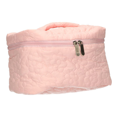 Beauty case da viaggio fiori rosa 24 cm x 17 cm