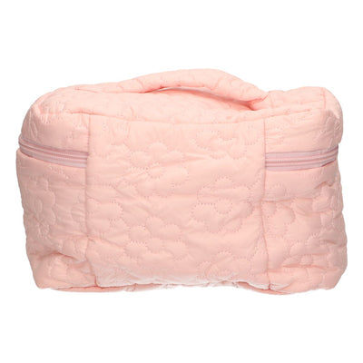 Beauty case da viaggio fiori rosa 24 cm x 17 cm