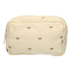 Trousse da viaggio con fiocchi beige 22 cm x 15 cm