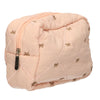 Trousse da viaggio con fiocchi color salmone 22 cm x 15 cm