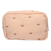 Trousse da viaggio con fiocchi color salmone 22 cm x 15 cm