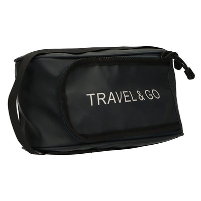 Borsa da toilette da viaggio Travel Go blu scuro 15,5 cm x 13,5 cm