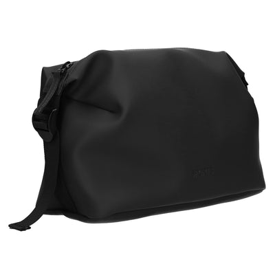 Borsa da toilette da viaggio con fibbia impermeabile nera 34 cm x 21 cm