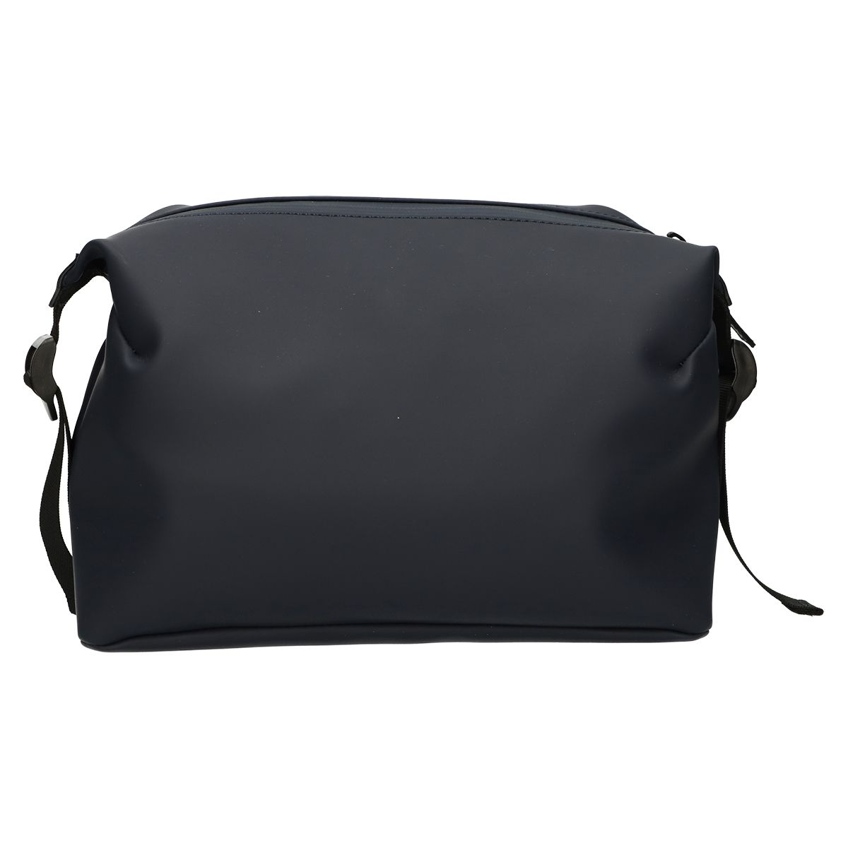 Neceser de viajero impermeable con hebilla negro azul oscuro 34cm x 21cm