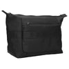 Borsa da toilette da viaggio impermeabile nera 33,5 cm x 21,5 cm