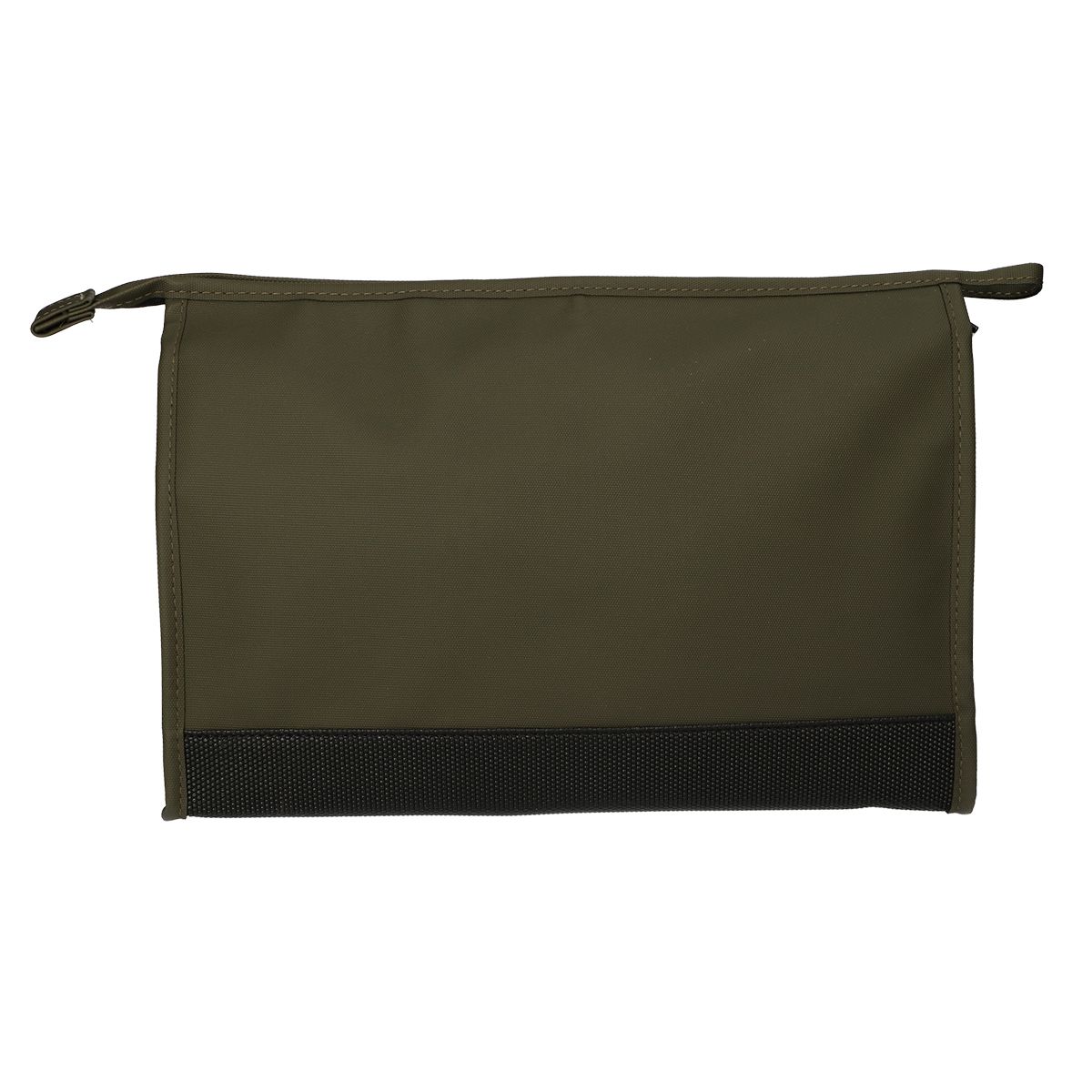 Traveller toilettas rubberen bodem donker groen 30cm x 19,5cm