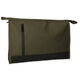 Traveller toilettas rubberen bodem donker groen 30cm x 19,5cm